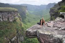 Observando o Cachoeirão, no Vale do Pati, na Chapada Diamantina - BA