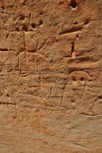 Pictografias na Toca do Enoque no Parque Nacional da Serra das Confusões, no sul do Piauí