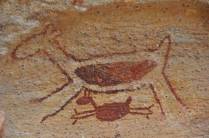 Pintura símbolo do Parque da Serra da Capivara, próximo à São Raimundo Nonato - PI