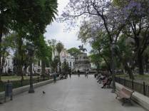 Plaza San Martín, centro de Córdoba, na Argentina