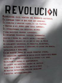 Propaganda pró-revolução nas ruas de Camaguey, em Cuba