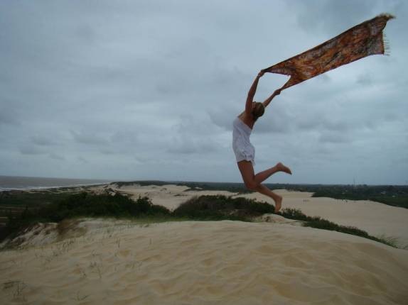 A Ana alçando vôo em Itaúnas - ES