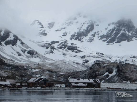 A antiga estação baleeira de Stromness, na Geórgia do Sul A antiga estação baleeira de Stromness, na Geórgia do Sul