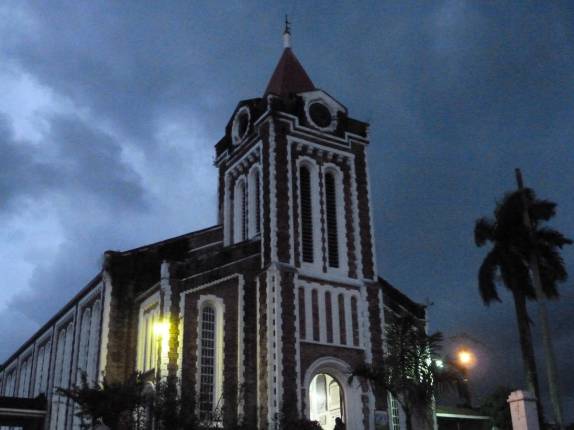 A bela igreja anglicana Port Antonio, no nordeste da Jamaica