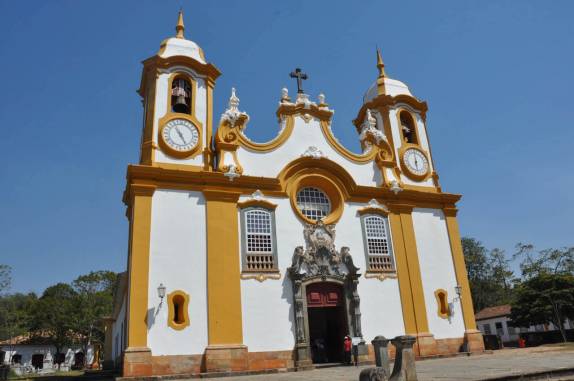 A bela igreja matriz de Sto. Antonio, em Tiradentes - MG