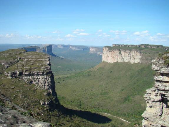 A Chapada Diamantina, vista do alto do Pai Inácio, próximo à Lençóis  - BA