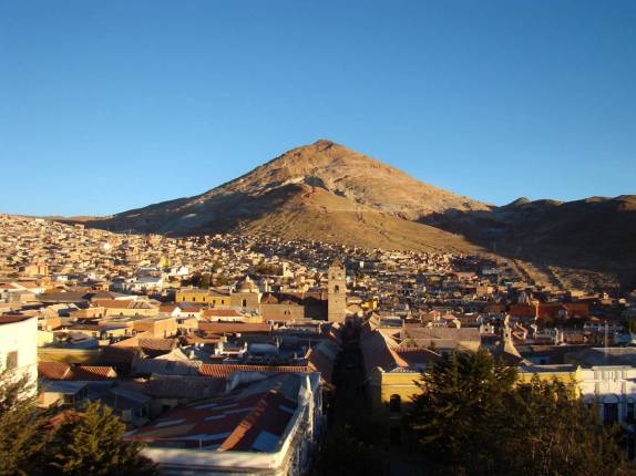 A cidade de Potosí - Bolívia, ao pé do Cerro Rico