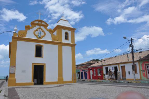 A Igreja do centro histórico de Arraial d'Ajuda - BA