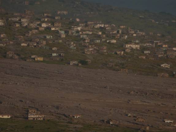 A impactante visão apocalíptica da antiga capital, Plymouth, destruída pelo grande vulcão de Montserrat, no Caribe