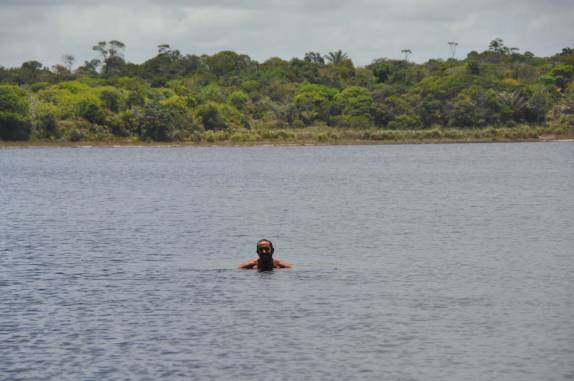 A lagoa Casange, na Península do Maraú - BA