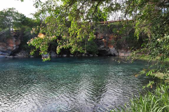A lagoa da Pratinha, próximo à Lençóis, na Chapada Diamantina - BA