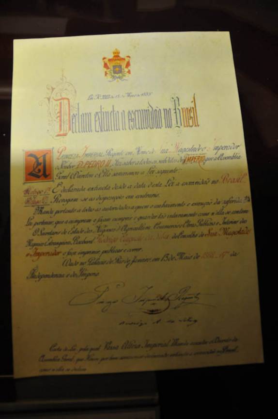 A Lei Áurea, exposta no Congresso em Brasília - DF A Lei Áurea, exposta no Congresso em Brasília - DF