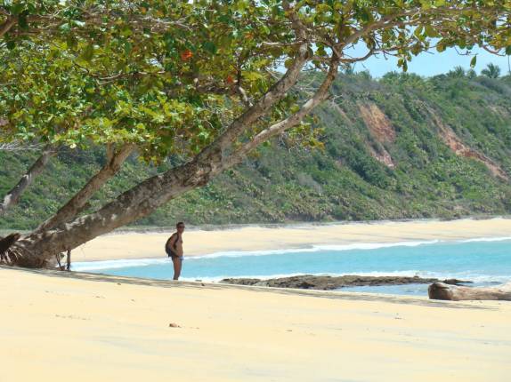A linda praia do Satú, em CaraÃva - BA A linda praia do Satú, em CaraÃva - BA