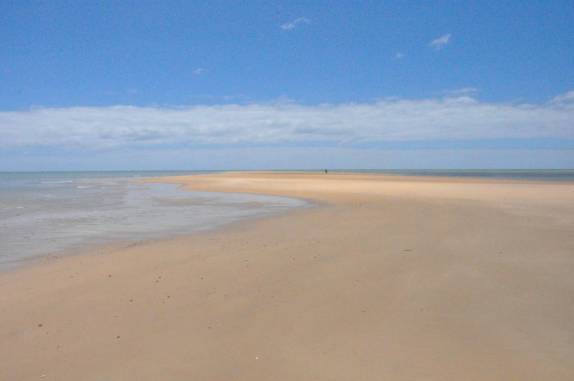 A longa ponta de areia em Corumbau - BA A longa ponta de areia em Corumbau - BA