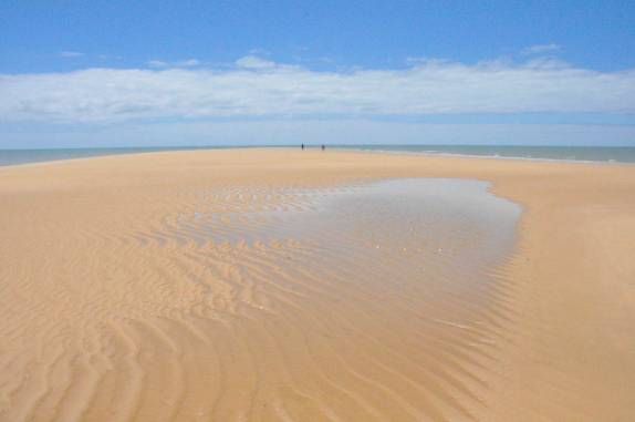 A longa ponta de areia em Corumbau - BA