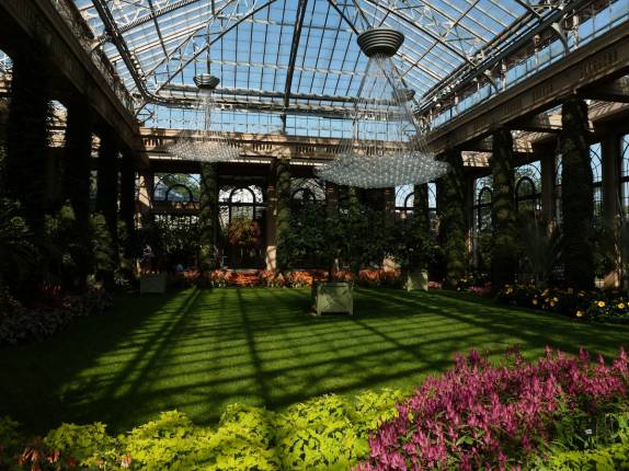A magnÃfica estufa do Longwood Gardens, na Pennsylvania - Estados Unidos A magnÃfica estufa do Longwood Gardens, na Pennsylvania - Estados Unidos
