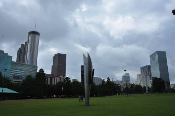 A moderna skyline de Atlanta, na Georgia - EUA