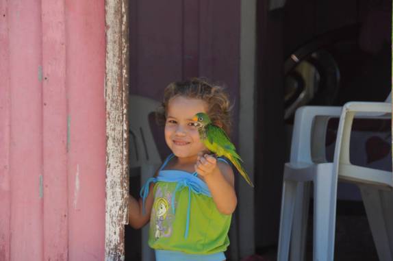 A pequena Nicole em Corumbau - BA