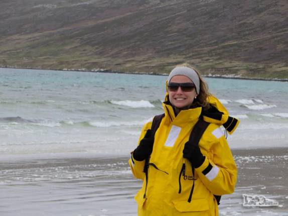 A praia de Dyke Bay, em Carcass Island, no noroeste das Ilhas Malvinas A praia de Dyke Bay, em Carcass Island, no noroeste das Ilhas Malvinas
