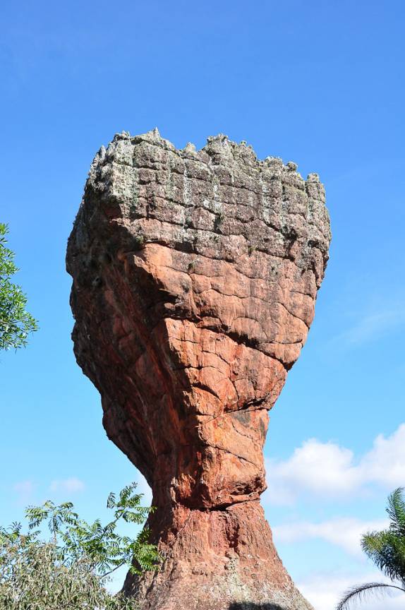 A Taça, símbolo do Parque de Vila Velha, no Paraná