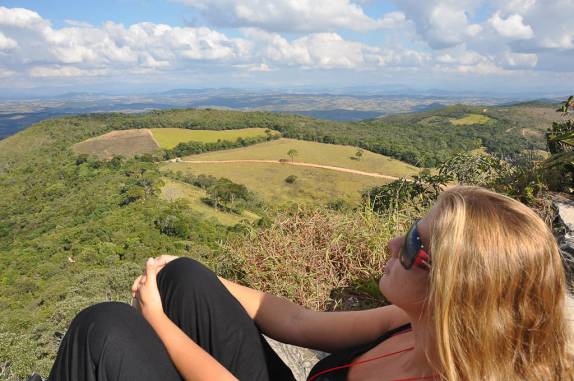 Admirando a paisagem em São Thomé - MG