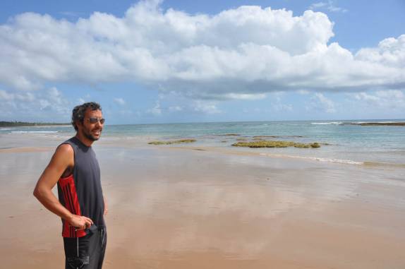 Admirando a piscina natural em Taipus de Fora, Barra Grande - BA