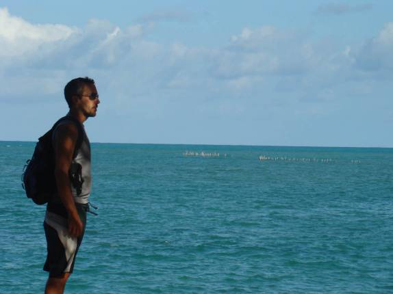 Admirando o mar de Ponta Verde em Maceió - AL Admirando o mar de Ponta Verde em Maceió - AL