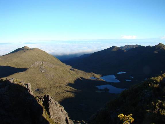Amanhecer visto do alto do Chirripó, na Costa Rica
