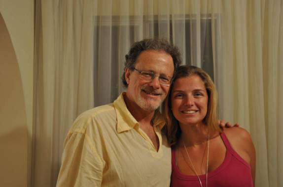 Ana com o pai em Curitiba - PR