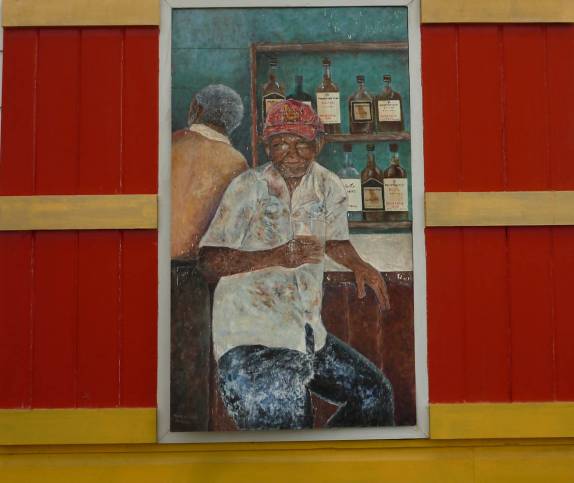 Arte na destilaria Mount Gay, a mais tradicional de Barbados, na capital Bridgetown Arte na destilaria Mount Gay, a mais tradicional de Barbados, na capital Bridgetown
