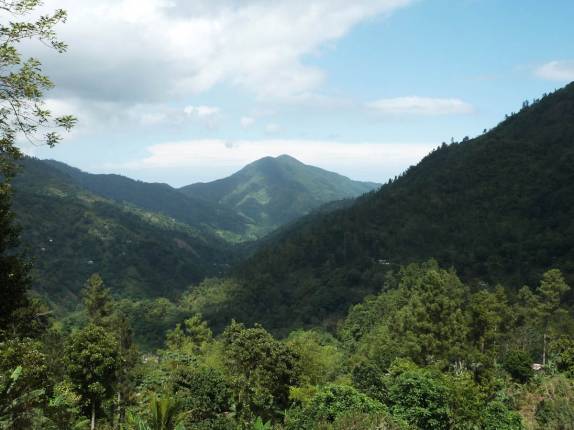 Atravessando as Blue Mountains entre Buff Bay e Kingston, na Jamaica Atravessando as Blue Mountains entre Buff Bay e Kingston, na Jamaica