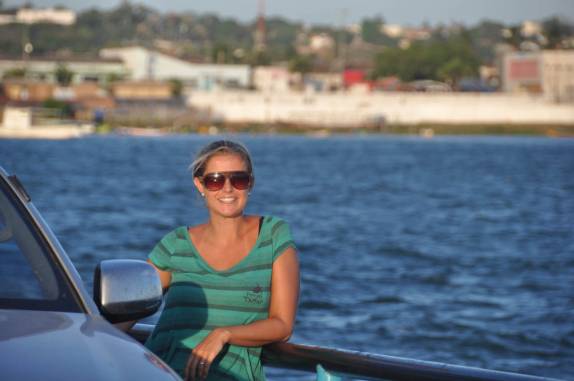 Atravessando o Velho Chico de balsa, em Penedo - AL