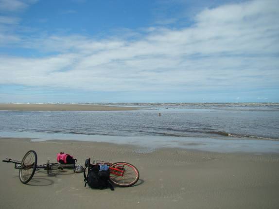 Barra da Lagoa, na Praia Deserta