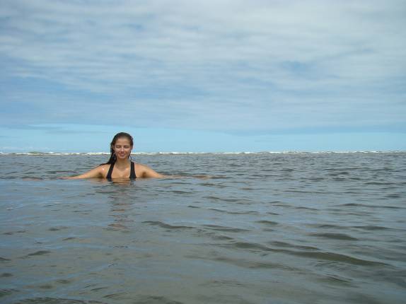 Barra da Lagoa, na Praia Deserta