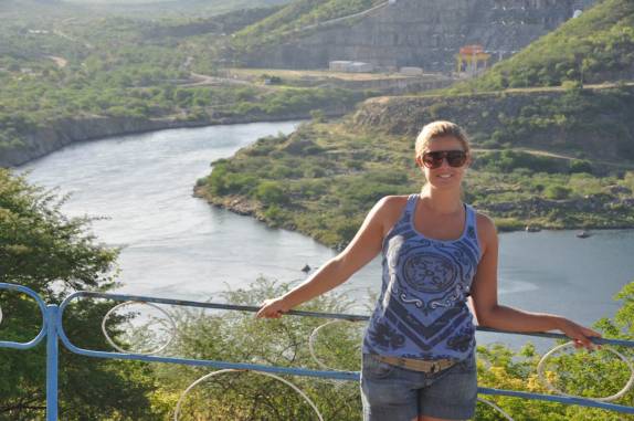 Barragem de Xingó, no rio São Francisco, divisa de Sergipe e Alagoas