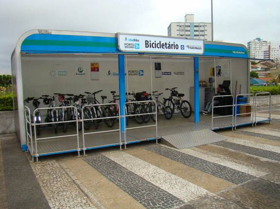 Bicicletário da Estação de metrô de Vila Madalena