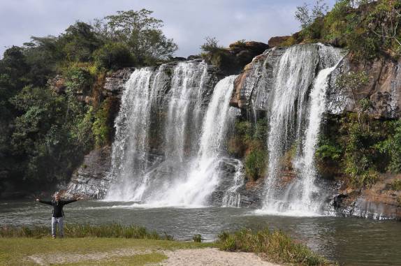 Cachoeira da Fumaça em Carrancas - MG. Não é aconselhável nadar...