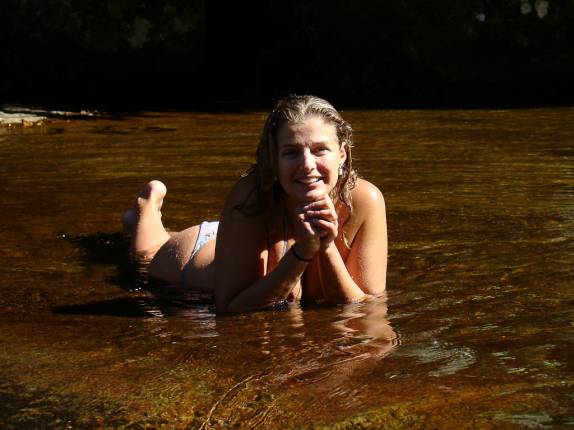 Cachoeira da Laje na Trilha do Bonete em Ilha Bela - SP Cachoeira da Laje na Trilha do Bonete em Ilha Bela - SP