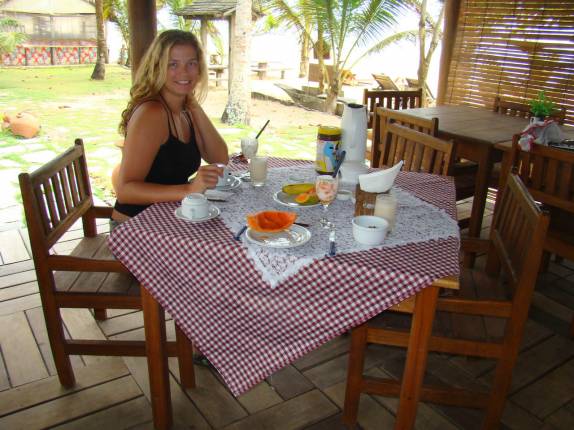 Café da manhã na Pousada da Praia, em CaraÃva - BA Café da manhã na Pousada da Praia, em CaraÃva - BA