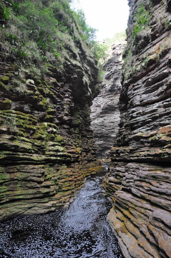 Canyon da Cachoeira do Buracão, próxima à Ibicoara, na Chapada Diamantina - BA