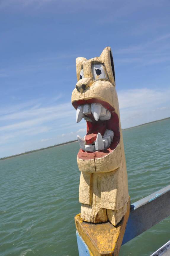 Carranca do barco que nos levou à Foz do Rio São Francisco, divisa entre os estados de Alagoas e Sergipe (município de Piaçabuçu - AL)