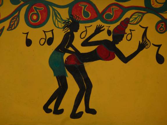 Cartaz de danças caribenhas (em Clifton, cidade em Union Island, ilha no sul de São Vicente e Granadinas, no Caribe)