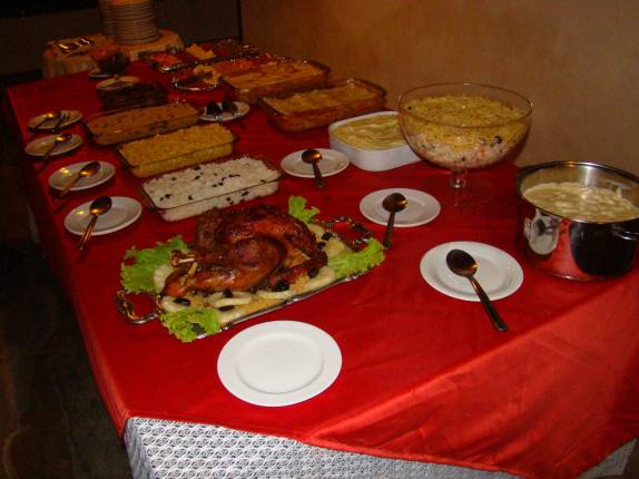 Ceia de reveillon no Hotel Fazenda Pai Mateus, em Cabaceiras - PB