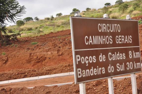 Chegando em Poços de Caldas, em Minas Gerais