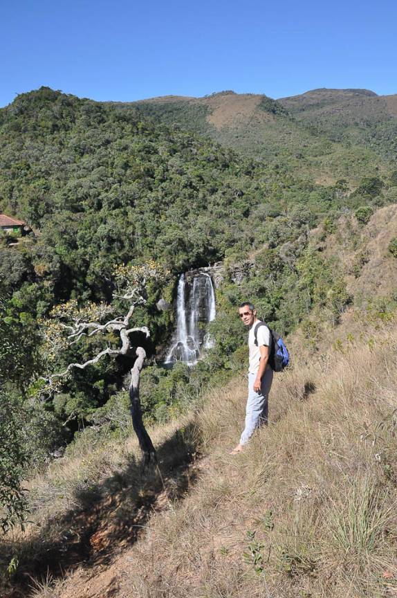 Chegando na Cachoeira  dos Garcias em Aiuruoca - MG