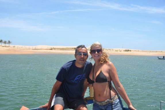 Chegando na Foz do Rio São Francisco, divisa entre os estados de Alagoas e Sergipe (município de Piaçabuçu - AL)