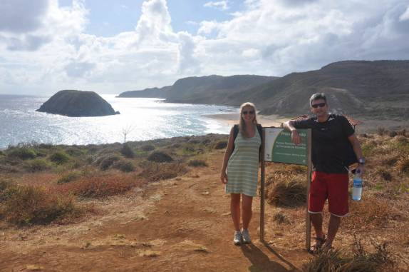 Chegando na Praia do Leão em Fernando de Noronha - PE