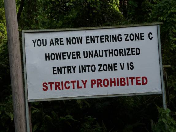 Chegando à área proibida da ilha de Montserrat, no Caribe