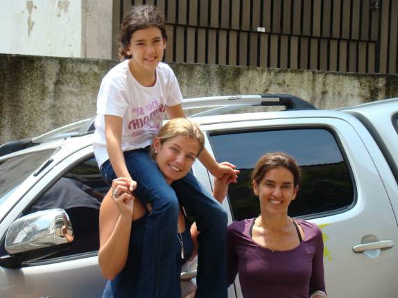 Com a Bebel e a Íris, na despedida do Rio de Janeiro - RJ