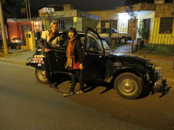 Com a Belen, prontas para sair na noite de Córdoba, na Argentina